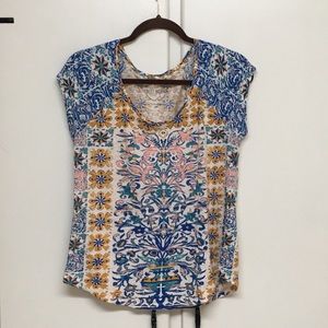 Lucky Brand Tops - Lucky Brand Colorful Boho Tee Size M Lucky Brand Tops - Lucky Brand Colorful Boho Tee Size M